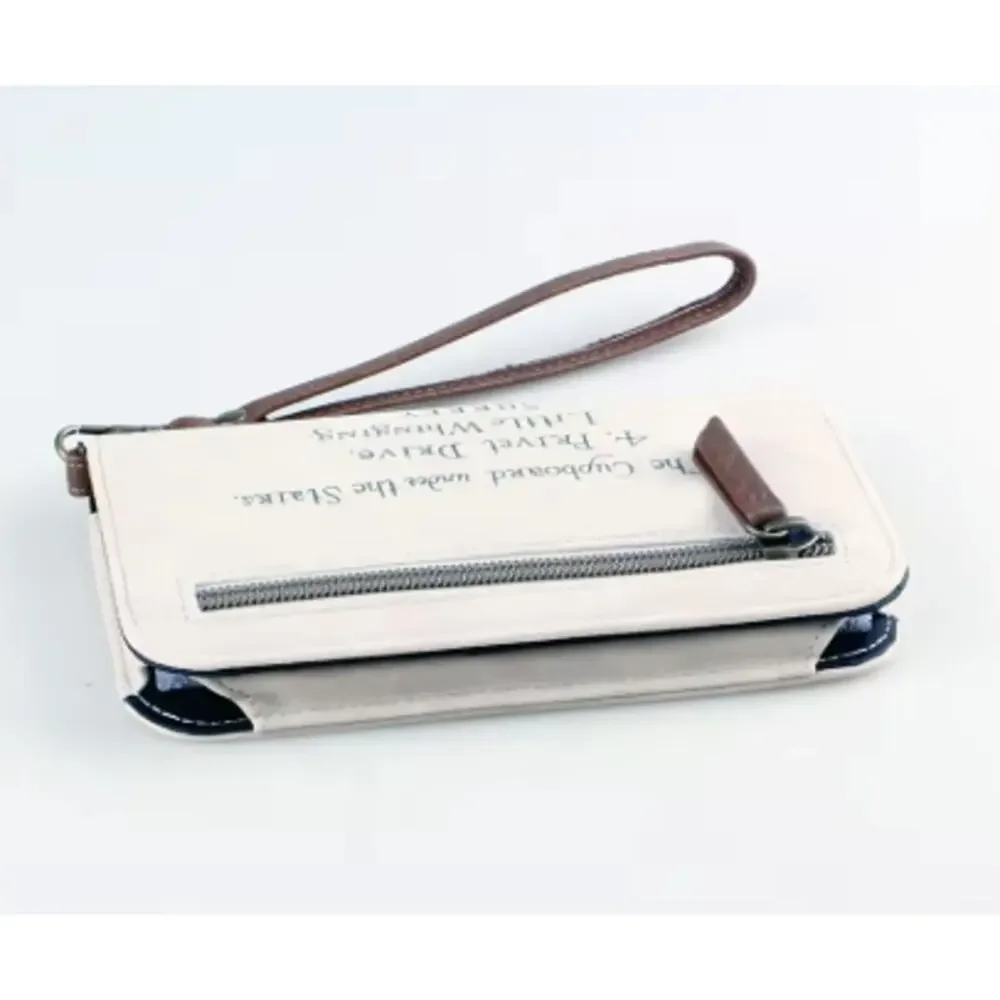 Harry Potter Hogwarts Letter Wristlet, Wallet, Beige, Vegan Leather - New